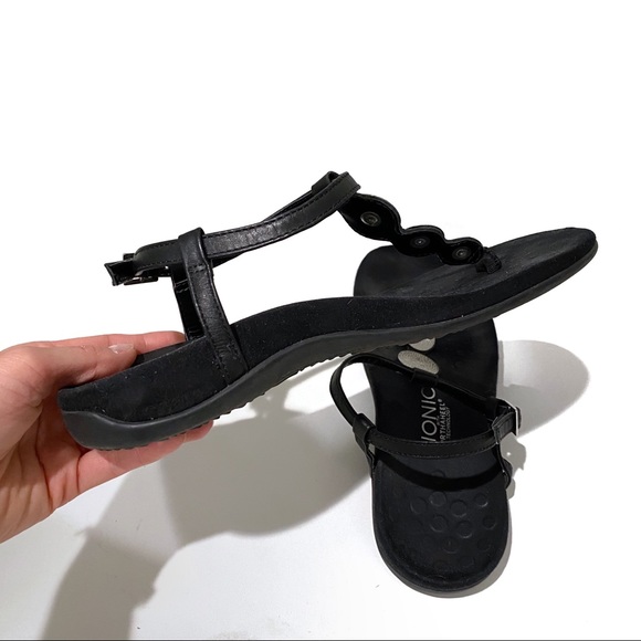 Vionic Lizbeth T-strap Leather thong sandal - Picture 3 of 7